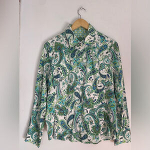 Robert Graham size Xl paisley print top blouse
